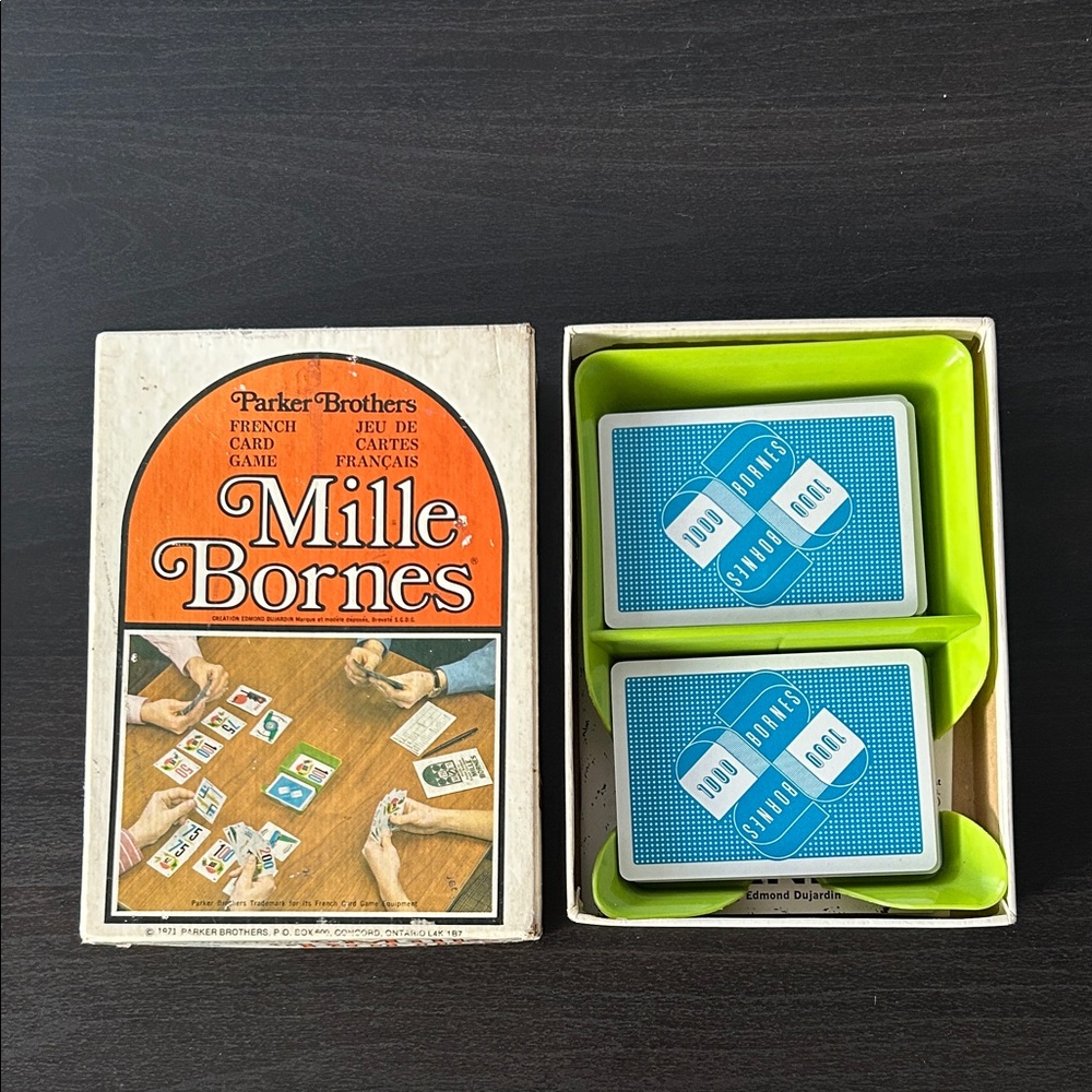 Mille Bornes Card Game - Orange and White. Parker Brothers. 1971 - Picture 3 of 9